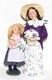 Byers Choice Girl & Woman With Flowers Carolers Free Priority Shipping New