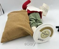 Byers Choice HTF Bald Santa With Nice List And Presents
