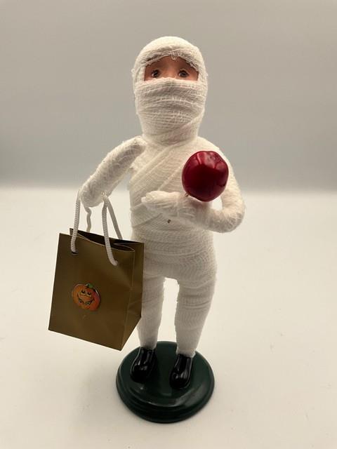 Byers Choice Halloween 2014 Mummy Costume With Candy Apple Trick-or-treat Rare
