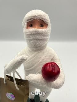 Byers Choice Halloween 2014 Mummy Costume with Candy Apple Trick-or-Treat Rare