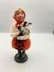 Byers Choice Halloween Jack-o-lantern Pumpkin Girl Costume Holding Kitten Cat
