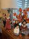 Byers Choice Lot Of 22 Thanksgiving Carolers + Accessories