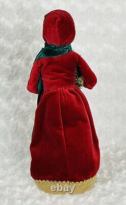 Byers Choice Ltd Mrs. Claus Cranberry Christmas The Carolers Vintage Chalfont Pa