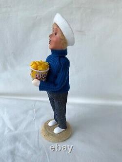 Byers Choice Nautical Beach Seashore Ocean Boy with Bucket of Buttered Popcorn