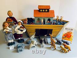 Byers Choice Noah's Ark with Animals, Carolers and Accessory Sign Rare Set