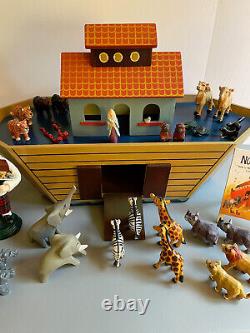Byers Choice Noah's Ark with Animals, Carolers and Accessory Sign Rare Set