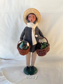 Byers Choice Open House Event 2017 Man with Grapes Demijohn Jug Signed Joyce Rare