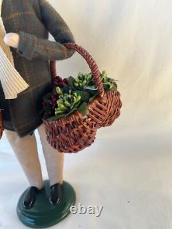 Byers Choice Open House Event 2017 Man with Grapes Demijohn Jug Signed Joyce Rare