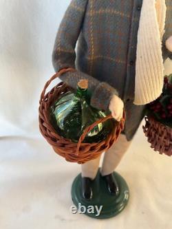 Byers Choice Open House Event 2017 Man with Grapes Demijohn Jug Signed Joyce Rare