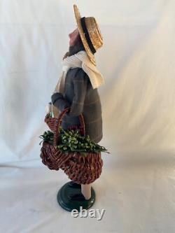 Byers Choice Open House Event 2017 Man with Grapes Demijohn Jug Signed Joyce Rare