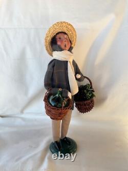 Byers Choice Open House Event 2017 Man with Grapes Demijohn Jug Signed Joyce Rare