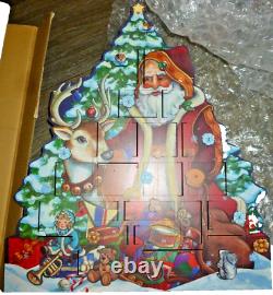 Byers Choice RARE Woodland Santa Advent Calendar with Original Box