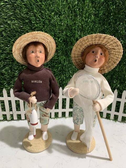 Byers Choice Rare Signed By Joyce Avalon Nautical Boy And Girl Exc