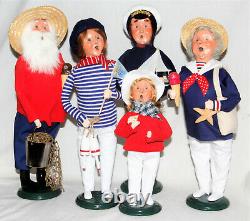 Byers Choice Santa & Mrs Claus with Nautical Family Carolers 2022 FREE SHIPPING