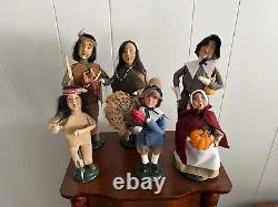 Byers Choice Thanksgiving Caroler Collection ALL SIGNED