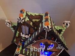 Byers Choice Traditions Cobweb Cottage Lighted Gingerbread House 2013 Halloween