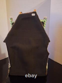 Byers Choice Traditions Cobweb Cottage Lighted Gingerbread House 2013 Halloween