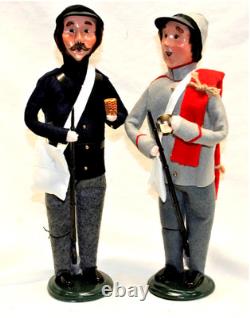 Byers Choice Union & Confederate Soldier Carolers New Free Priority Shipping