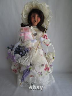 Byers Choice Victorian Lady Woman w Parasol, Mother's Day Gift & Handbag EUC Byers Choice Victorian Lady Woman w Parasol, Mother's Day Gift & Handbag EUC