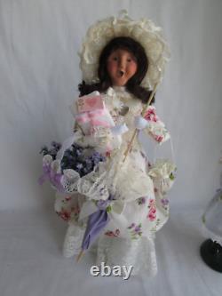 Byers Choice Victorian Lady Woman w Parasol, Mother's Day Gift & Handbag EUC Byers Choice Victorian Lady Woman w Parasol, Mother's Day Gift & Handbag EUC