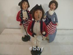 Byers Choice Williamsburg Colonial Betsy Ross Soldiers