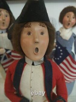 Byers Choice Williamsburg Colonial Betsy Ross Soldiers