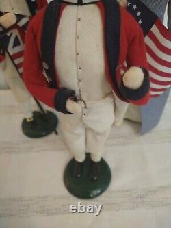 Byers Choice Williamsburg Colonial Betsy Ross Soldiers