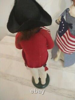 Byers Choice Williamsburg Colonial Betsy Ross Soldiers