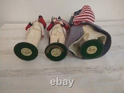 Byers Choice Williamsburg Colonial Betsy Ross Soldiers