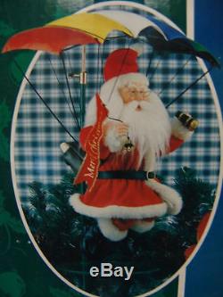 CHRISTMAS PARACHUTE SANTA ANIMATED WithSTAND OLDER NICE