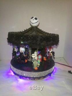 CUSTOM NIGHTMARE BEFORE CHRISTMAS Black Halloween Carousel Mr. Christmas