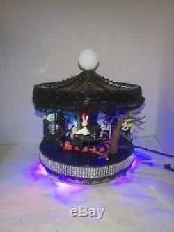 CUSTOM NIGHTMARE BEFORE CHRISTMAS Black Halloween Carousel Mr. Christmas