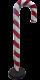 Candy Cane Christmas Display Over Sized Resin Statue Free Ship
