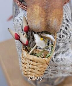 Candy Container Easter Rabbit With Flower Basket