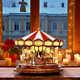 Carousel Christmas Prop Deluxe Animated Led Lights 20-songs Decoration Holiday
