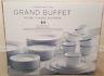 Charter Club Grand Buffet Round Class Platinum 40 Piece 8 Place Setting New