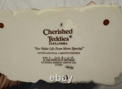 Cherished Teddies Alexandra. RARE. International Special Edition