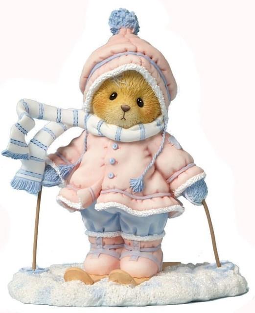 Cherished Teddies Bear Aimee Skiing Snow Much Fun Figurine 4042745 New T
