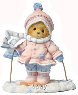 Cherished Teddies Bear Aimee Skiing Snow Much Fun Figurine 4042745 NEW T