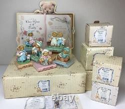 Cherished Teddies Large Lot Nursery Rhyme Book Display, Cardboard, 6 Figurines