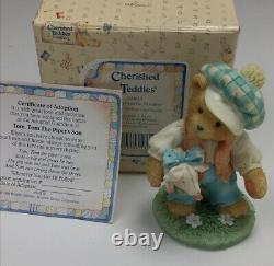 Cherished Teddies Large Lot Nursery Rhyme Book Display, Cardboard, 6 Figurines