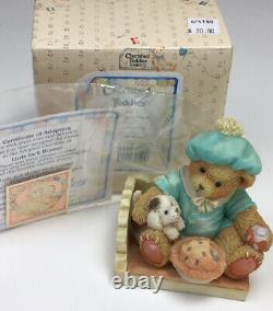 Cherished Teddies Large Lot Nursery Rhyme Book Display, Cardboard, 6 Figurines