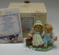 Cherished Teddies Large Lot Nursery Rhyme Book Display, Cardboard, 6 Figurines