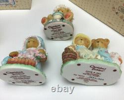 Cherished Teddies Large Lot Nursery Rhyme Book Display, Cardboard, 6 Figurines