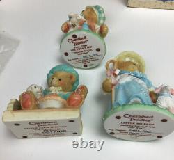 Cherished Teddies Large Lot Nursery Rhyme Book Display, Cardboard, 6 Figurines