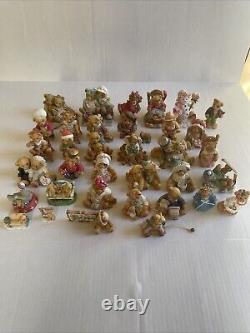 Cherished Teddies Lot Of 35 All Very Fine Condition No Damage Collectibles