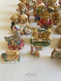 Cherished Teddies Lot Of 35 All Very Fine Condition No Damage Collectibles