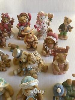 Cherished Teddies Lot Of 35 All Very Fine Condition No Damage Collectibles