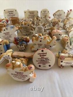 Cherished Teddies Lot Of 35 All Very Fine Condition No Damage Collectibles