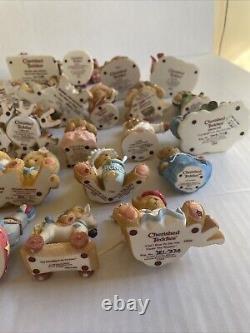 Cherished Teddies Lot Of 35 All Very Fine Condition No Damage Collectibles